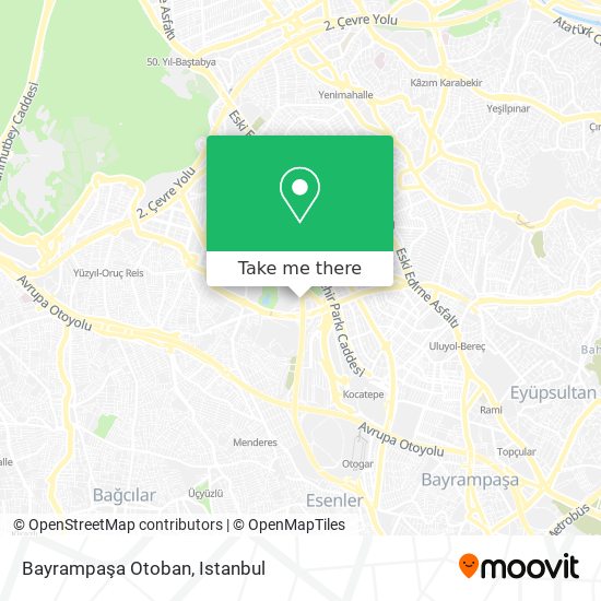 Bayrampaşa Otoban map