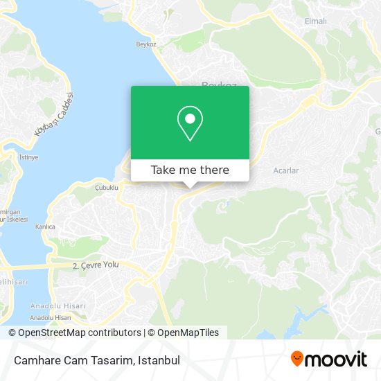 Camhare Cam Tasarim map