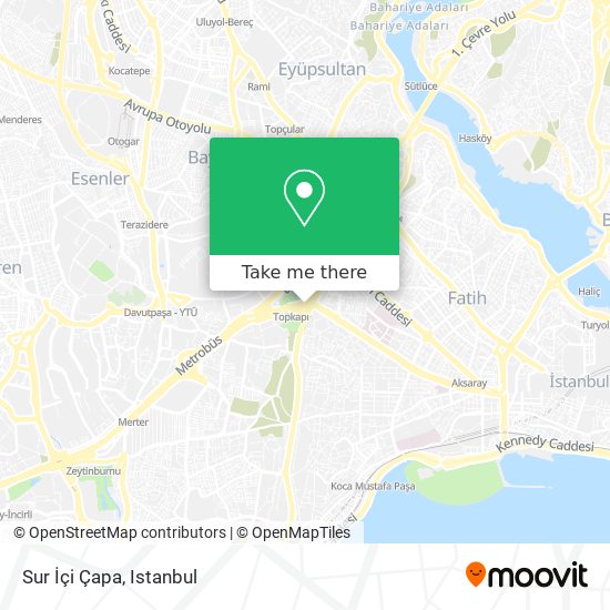 Sur İçi Çapa map