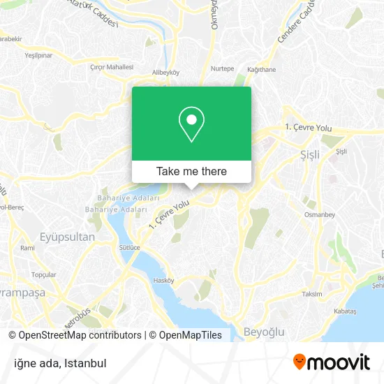 iğne ada map