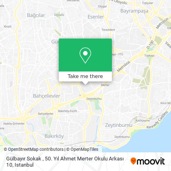 Gülbayır Sokak , 50. Yıl Ahmet Merter Okulu Arkası 10 map