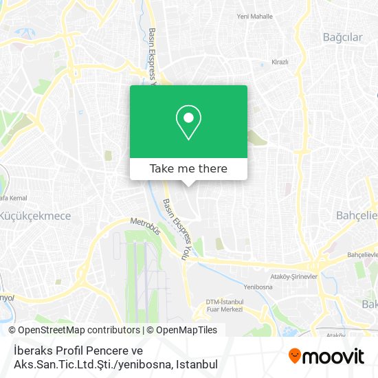 İberaks Profil Pencere ve Aks.San.Tic.Ltd.Şti. / yenibosna map