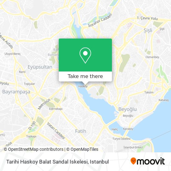 Tarihi Haskoy Balat Sandal Iskelesi map