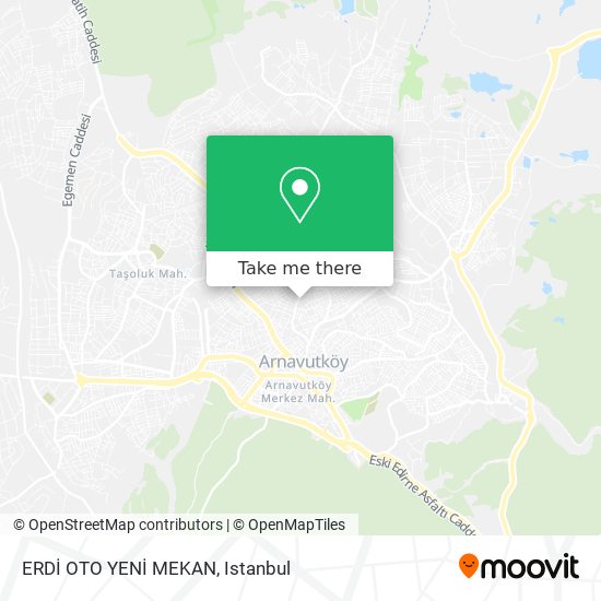 ERDİ OTO YENİ MEKAN map