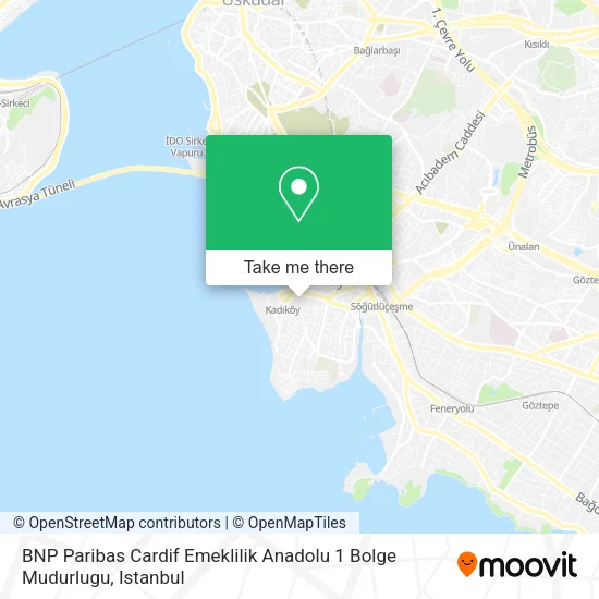 BNP Paribas Cardif Emeklilik Anadolu 1 Bolge Mudurlugu map