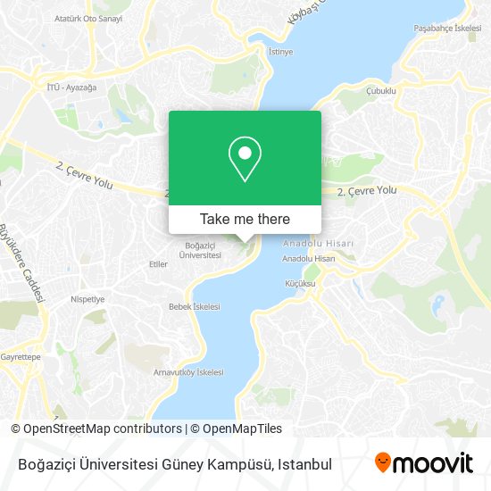 Boğaziçi Üniversitesi Güney Kampüsü map