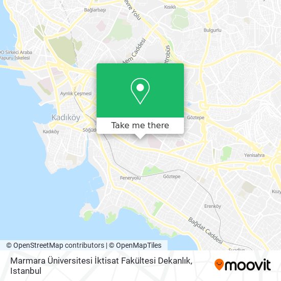 Marmara Üniversitesi İktisat Fakültesi Dekanlık map