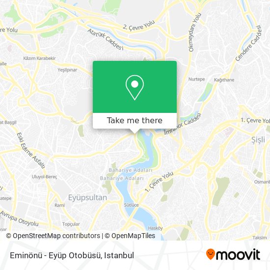 Eminönü - Eyüp Otobüsü map