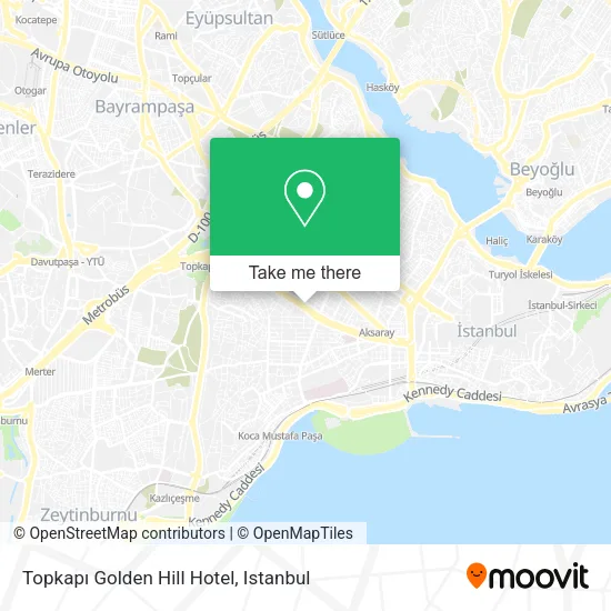 Topkapı Golden Hill Hotel map