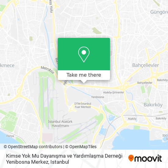 Kimse Yok Mu Dayanışma ve Yardımlaşma Derneği Yenibosna Merkez map