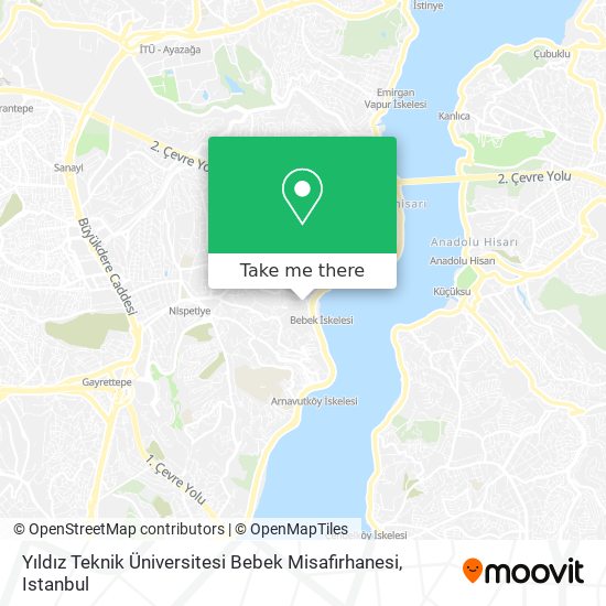 Yıldız Teknik Üniversitesi Bebek Misafirhanesi map