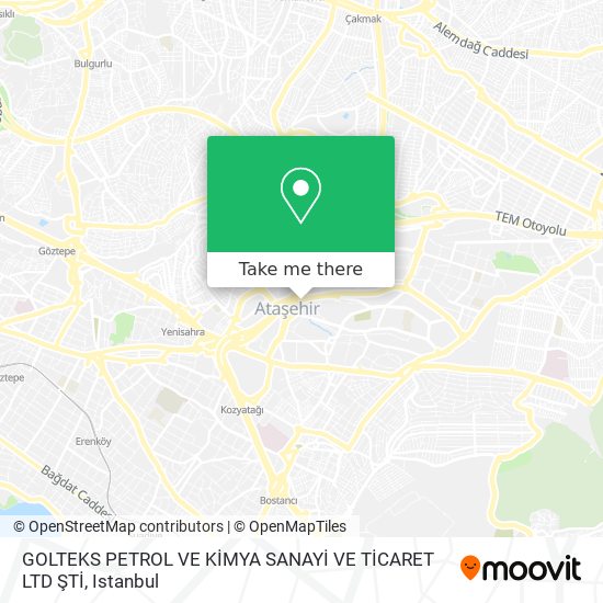 GOLTEKS PETROL VE KİMYA SANAYİ VE TİCARET LTD ŞTİ map