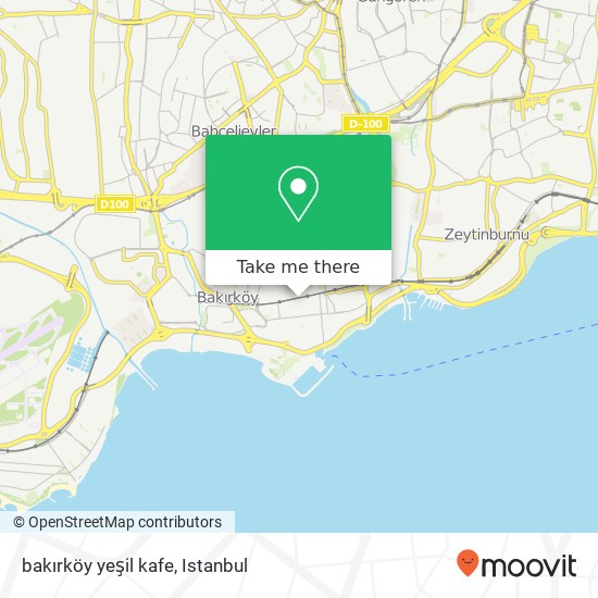 bakırköy yeşil kafe map