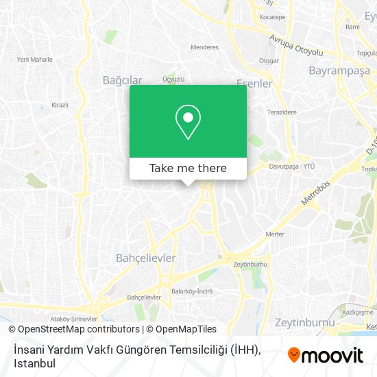 İnsani Yardım Vakfı Güngören Temsilciliği  (İHH) map