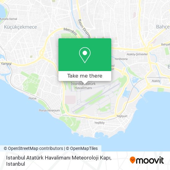 Istanbul Atatürk Havalimanı Meteoroloji Kapı map