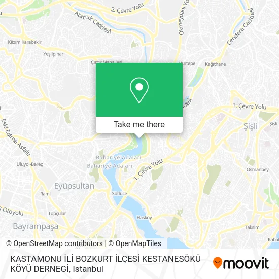 KASTAMONU İLİ BOZKURT İLÇESİ KESTANESÖKÜ KÖYÜ DERNEGİ map