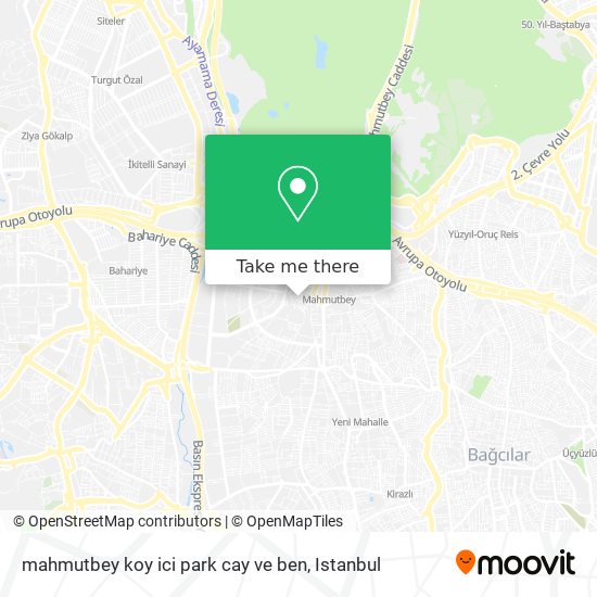 mahmutbey koy ici park cay ve ben map