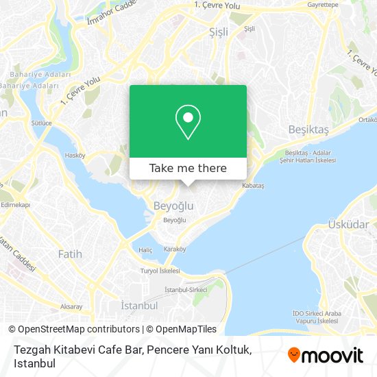 Tezgah Kitabevi Cafe Bar, Pencere Yanı Koltuk map