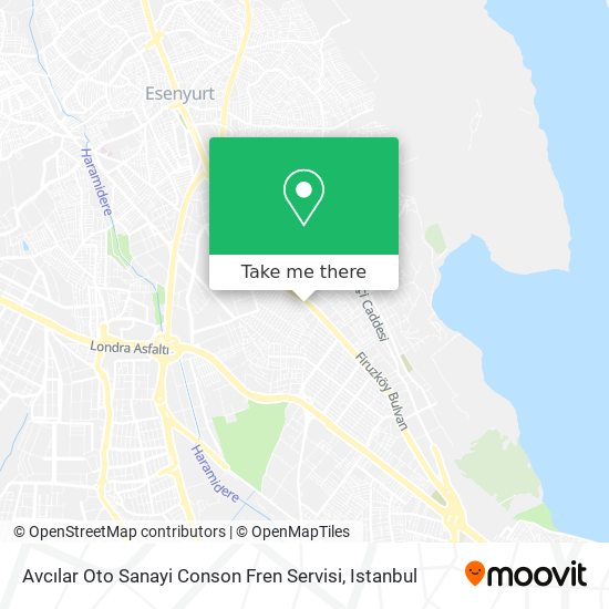 Avcılar Oto Sanayi Conson Fren Servisi map