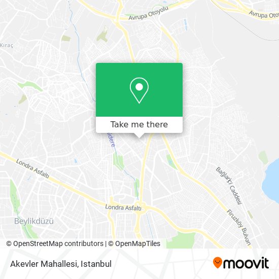 Akevler Mahallesi map