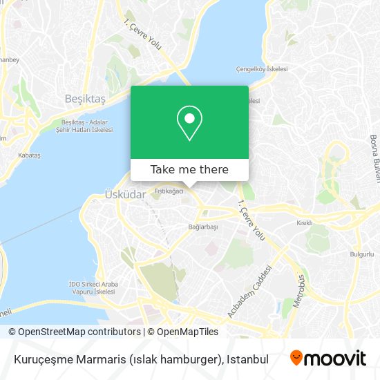 Kuruçeşme Marmaris (ıslak hamburger) map