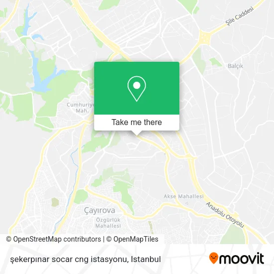 şekerpınar socar cng istasyonu map