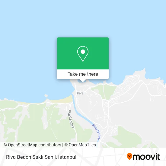 Riva Beach Saklı Sahil map