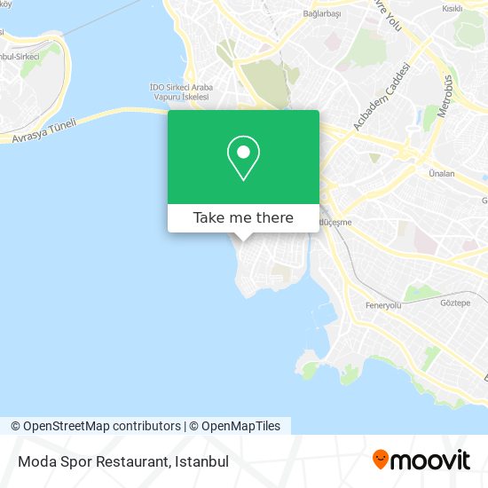 Moda Spor Restaurant map