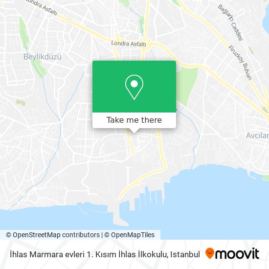 İhlas Marmara evleri 1. Kısım İhlas İlkokulu map