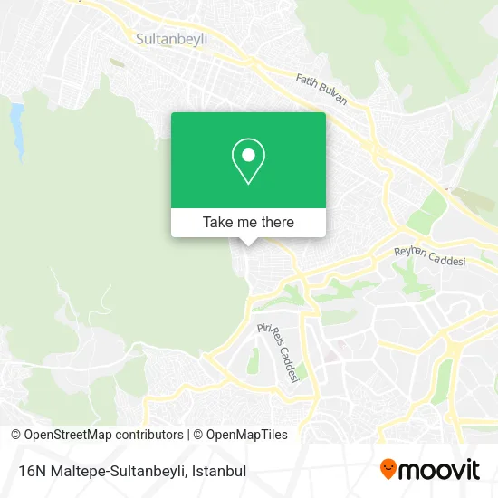 16N Maltepe-Sultanbeyli map