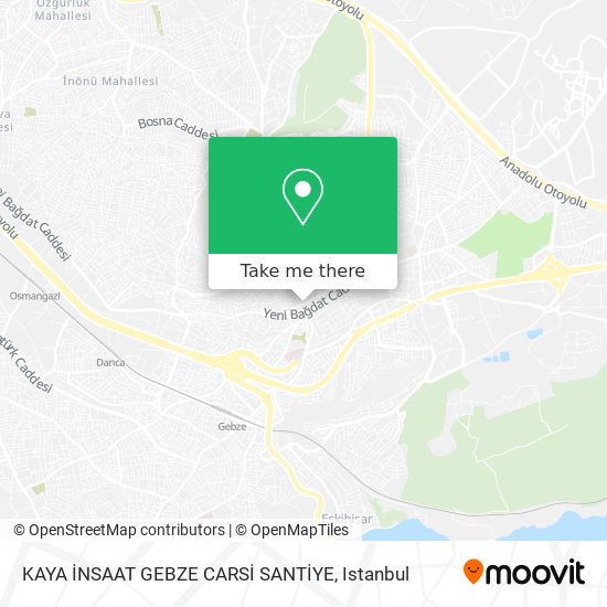 KAYA İNSAAT GEBZE CARSİ SANTİYE map