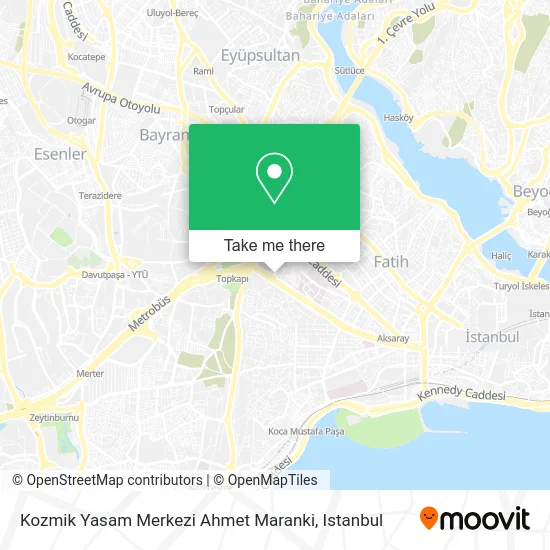 Kozmik Yasam Merkezi Ahmet Maranki map