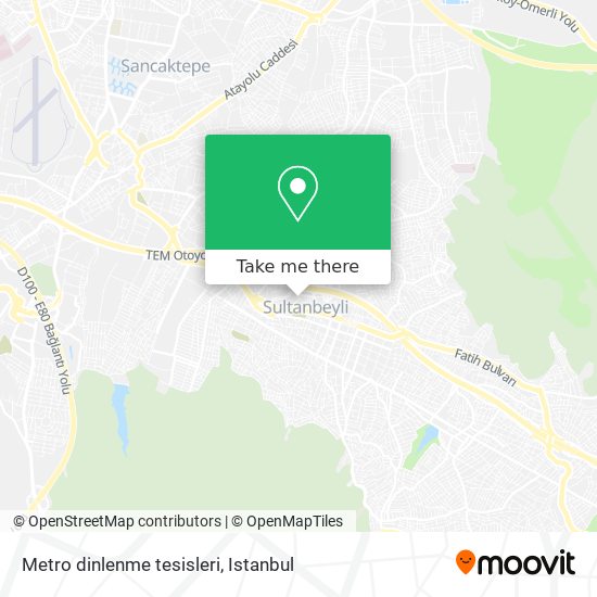 Metro dinlenme tesisleri map