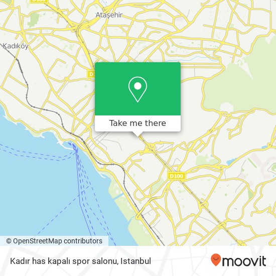 Kadır has kapalı spor salonu map