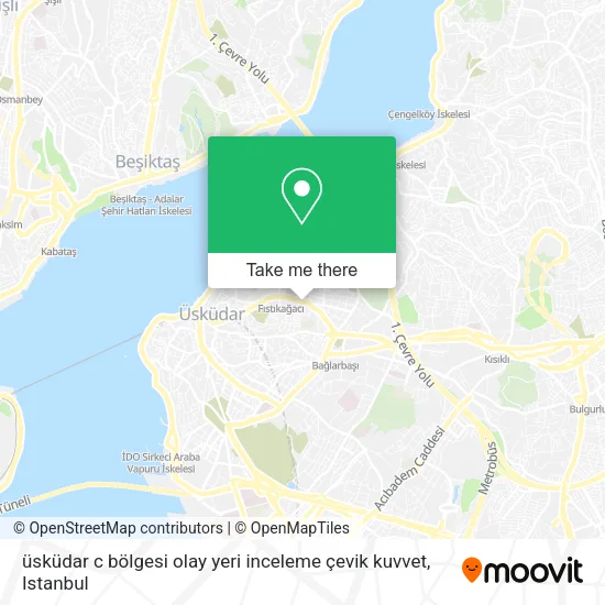 üsküdar c bölgesi olay yeri inceleme çevik kuvvet map