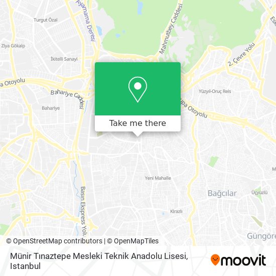 Münir Tınaztepe Mesleki Teknik Anadolu Lisesi map