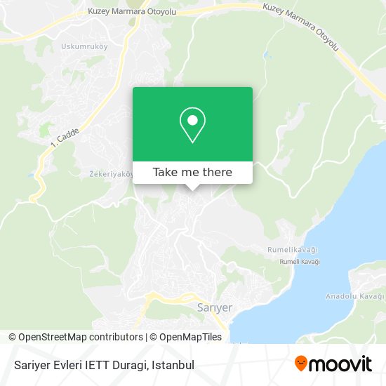 Sariyer Evleri IETT Duragi map