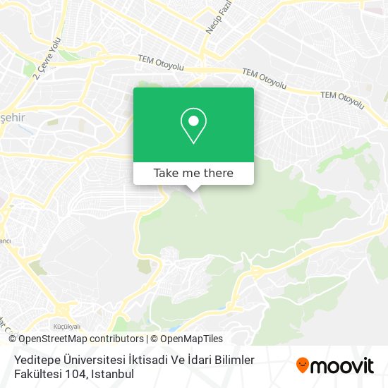 Yeditepe Üniversitesi İktisadi Ve İdari Bilimler Fakültesi 104 map