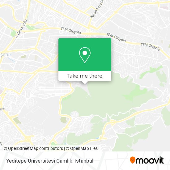 Yeditepe Üniversitesi Çamlık map