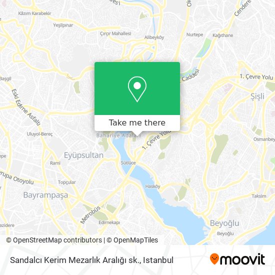 Sandalcı Kerim Mezarlık Aralığı sk. map