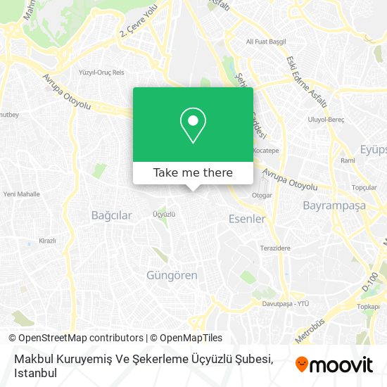 Makbul Kuruyemiş Ve Şekerleme Üçyüzlü Şubesi map