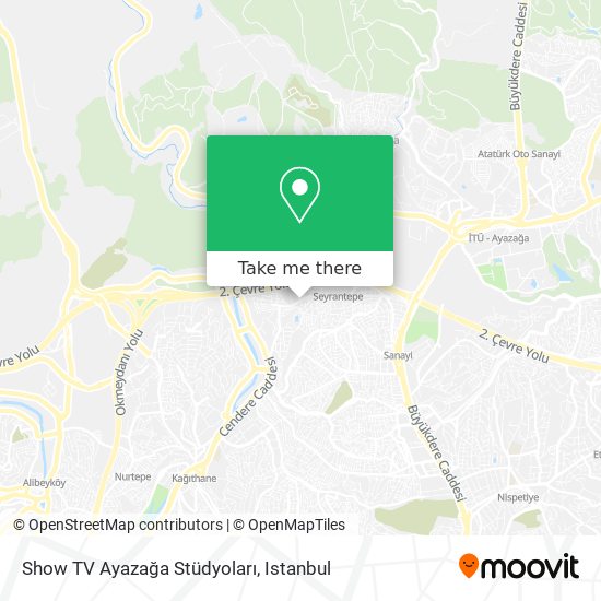 Show TV Ayazağa Stüdyoları map