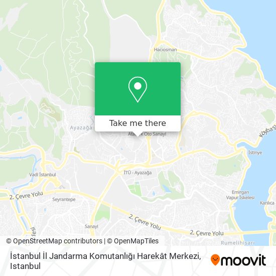 İstanbul İl Jandarma Komutanlığı Harekât Merkezi map