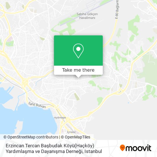 Erzincan Tercan Başbudak Köyü(Haçköy) Yardımlaşma ve Dayanışma Derneği map