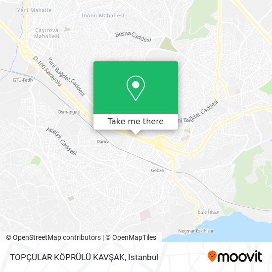 TOPÇULAR KÖPRÜLÜ KAVŞAK map