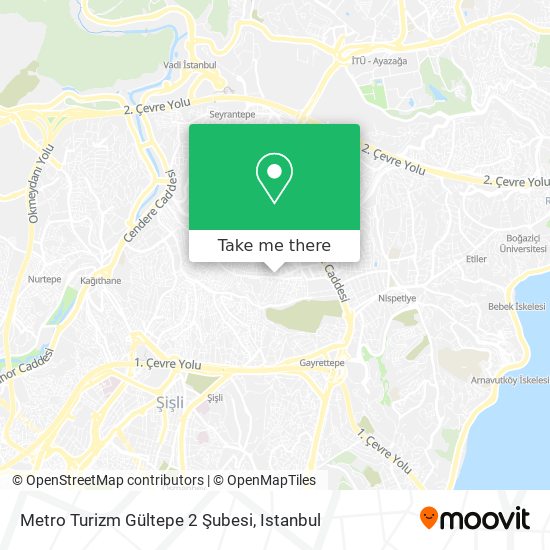 Metro Turizm Gültepe 2 Şubesi map