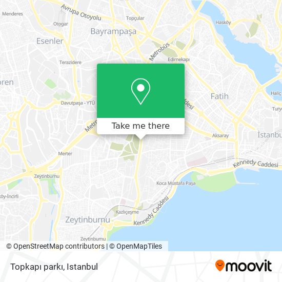 Topkapı parkı map