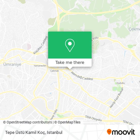 Tepe Üstü Kamil Koç map