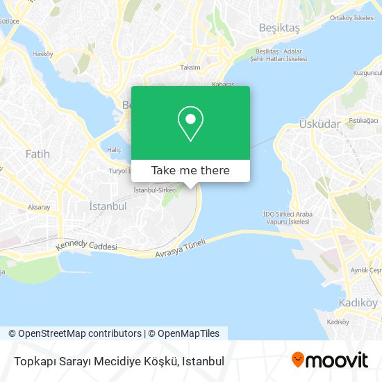 Topkapı Sarayı Mecidiye Köşkü map