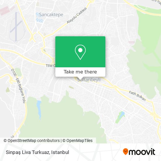 Sinpaş Liva Turkuaz map